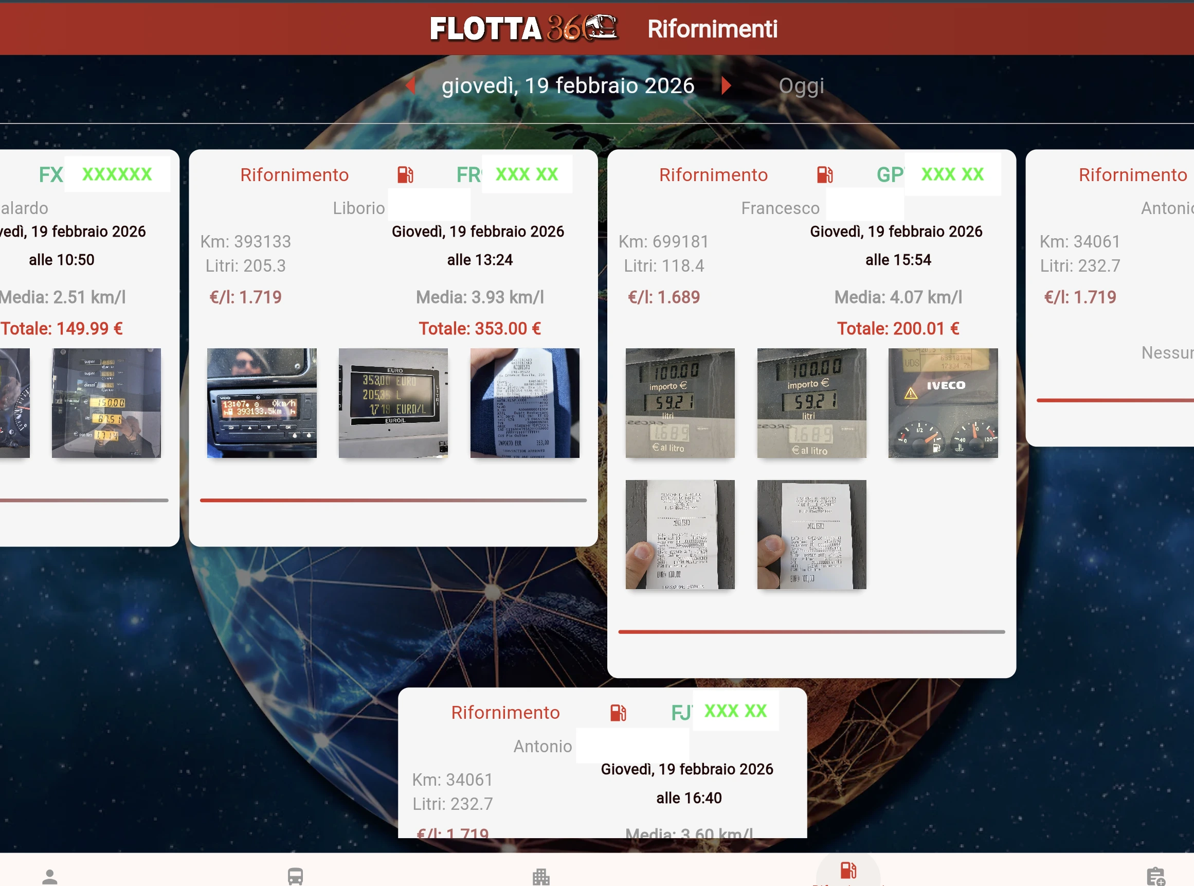 Flotta 360 — Rifornimento